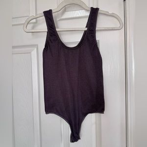 Never worn Skims ribbed brown tank bodysuit with snap closure size large / XL